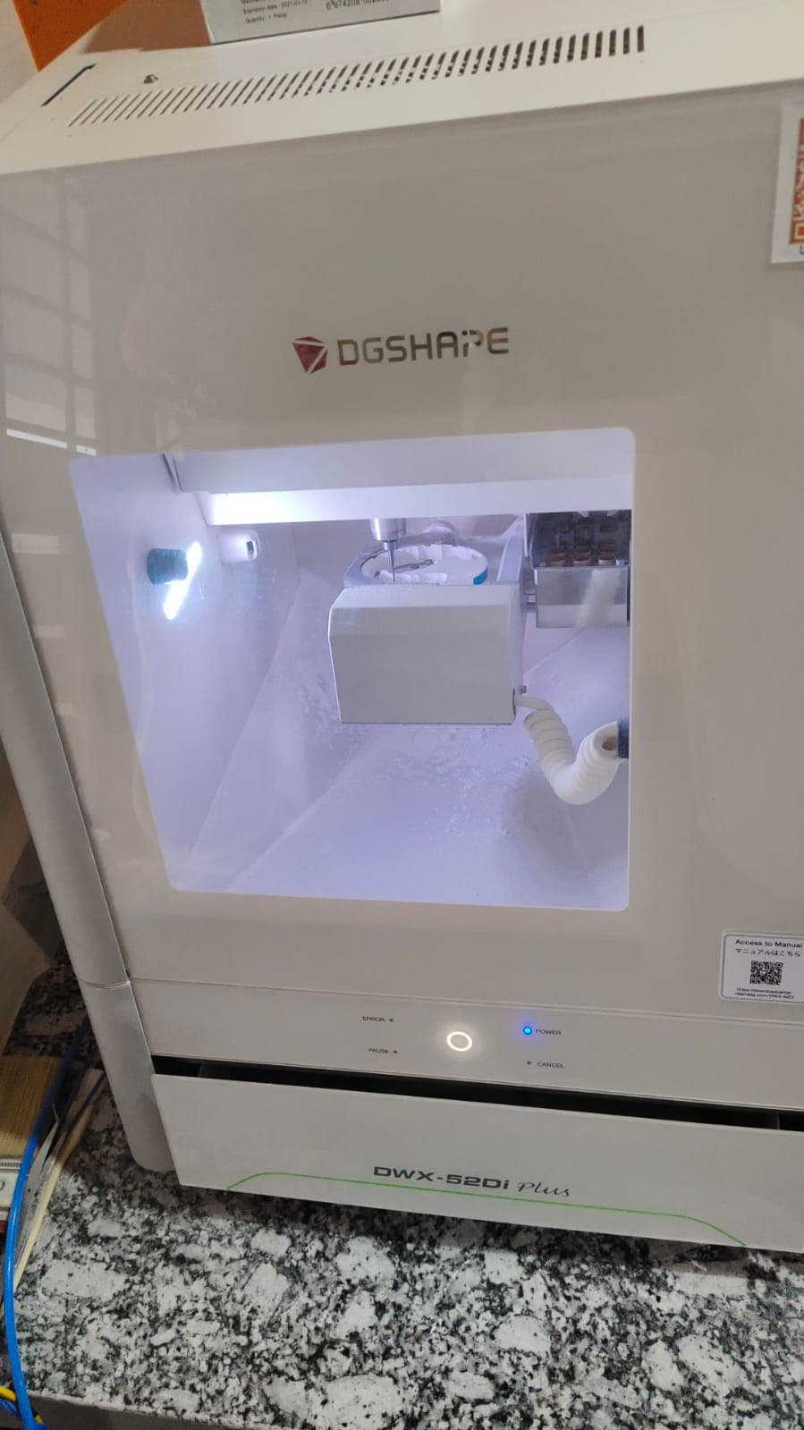 DGSHAPE front view — dental restoration by Shanti Dental Lab